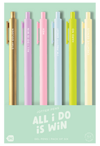 No Worries Jotter Pens - Set of 6
