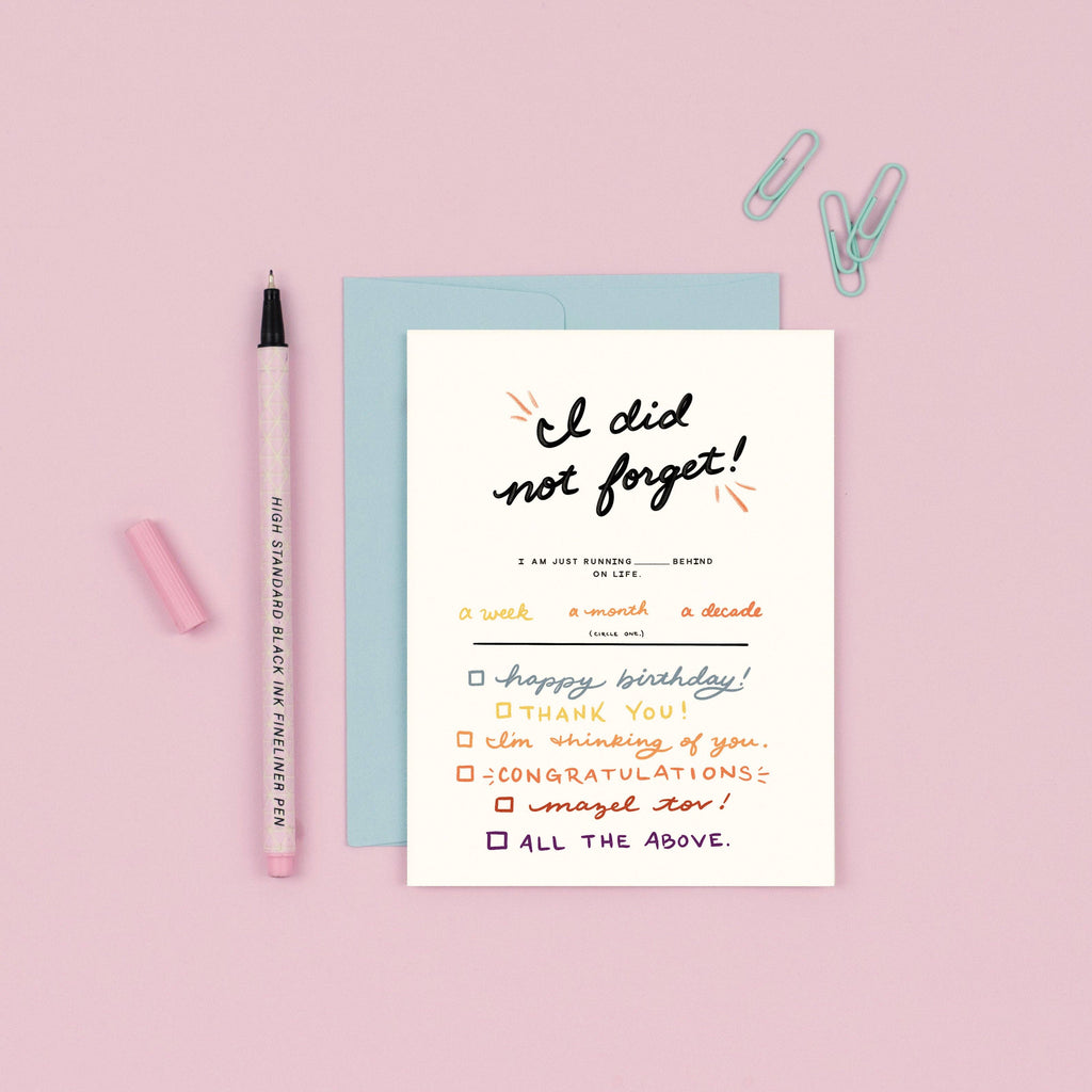 Did Not Forget | Missed Holiday Card
