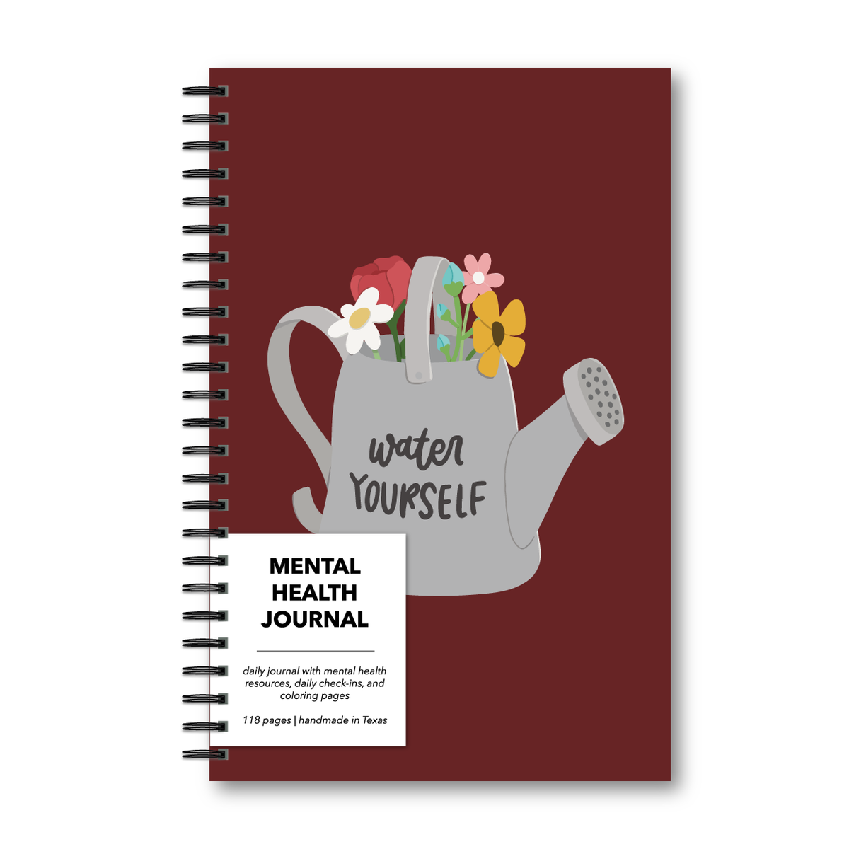 Water Yourself Mental Health Journal | Undated