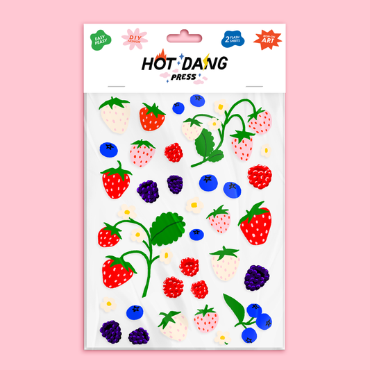 Oops All Berries Iron On Sheet Set