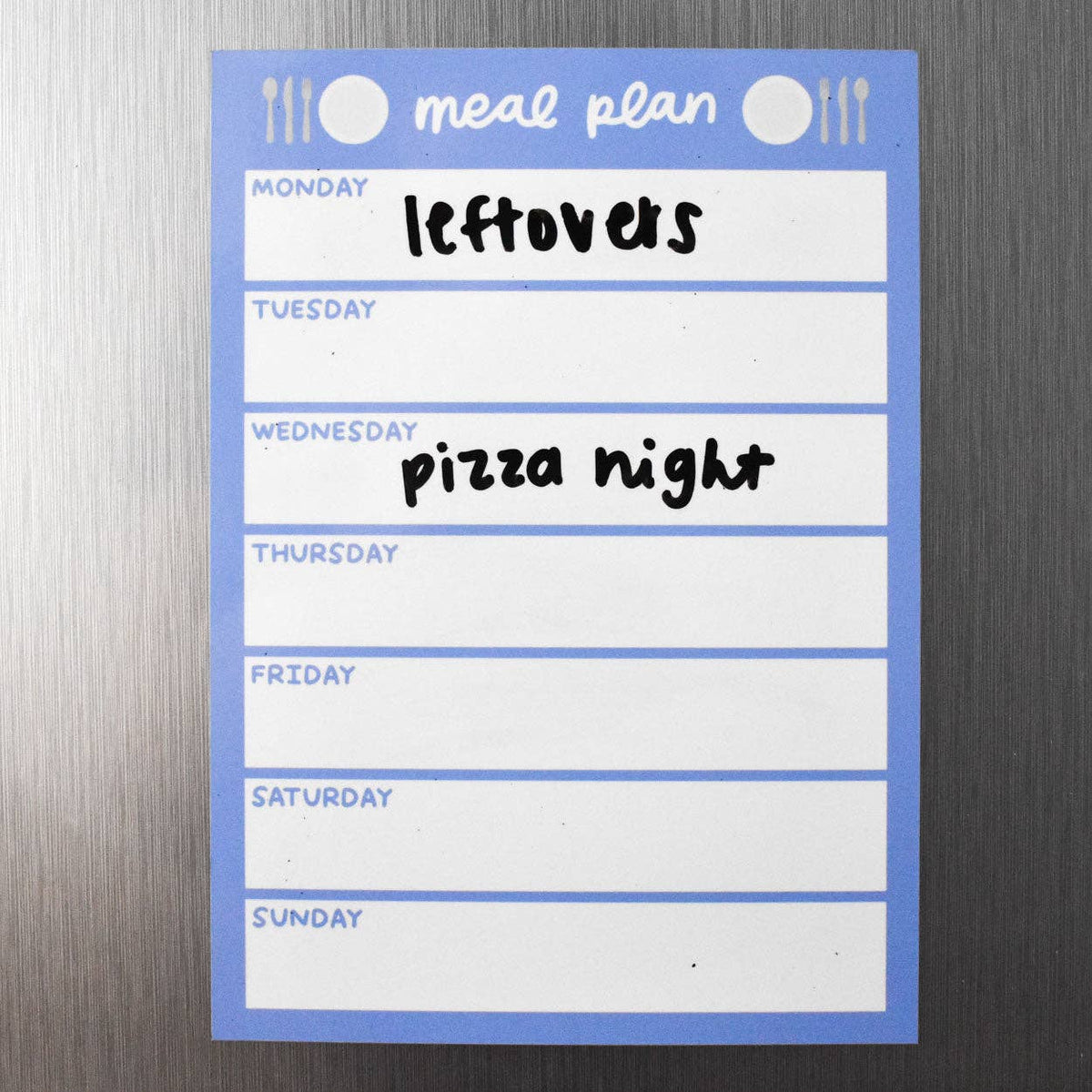 Meal Plan Dry-Erase Fridge Magnet