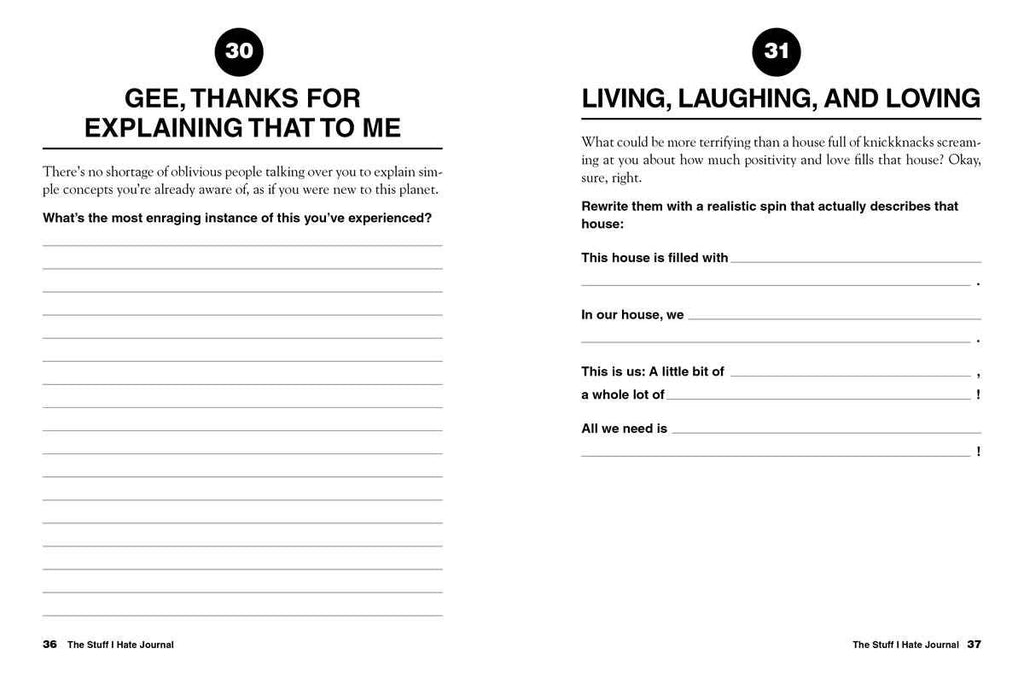 Stuff I Hate Journal by Emily Rose