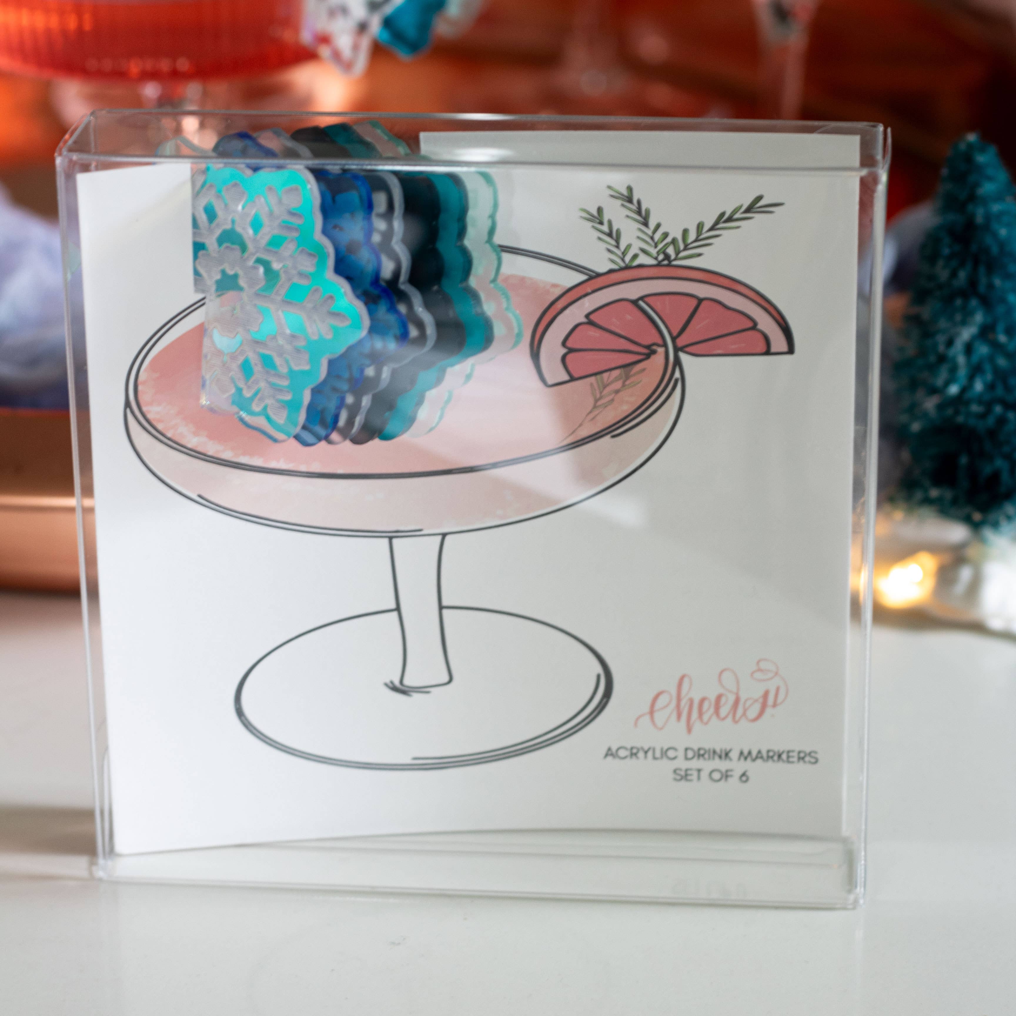 Snowflake Glass Markers