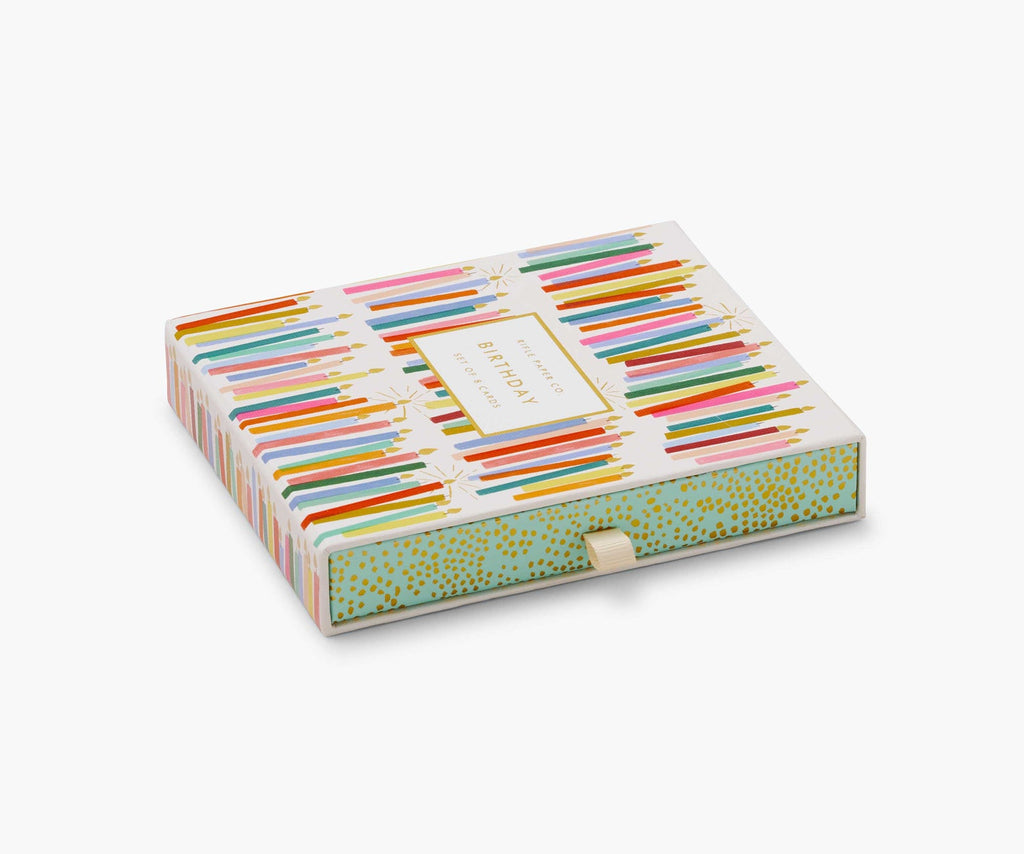 Birthday Candles - Keepsake Card Box