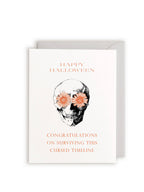 Happy Halloween Letterpress Greeting Card