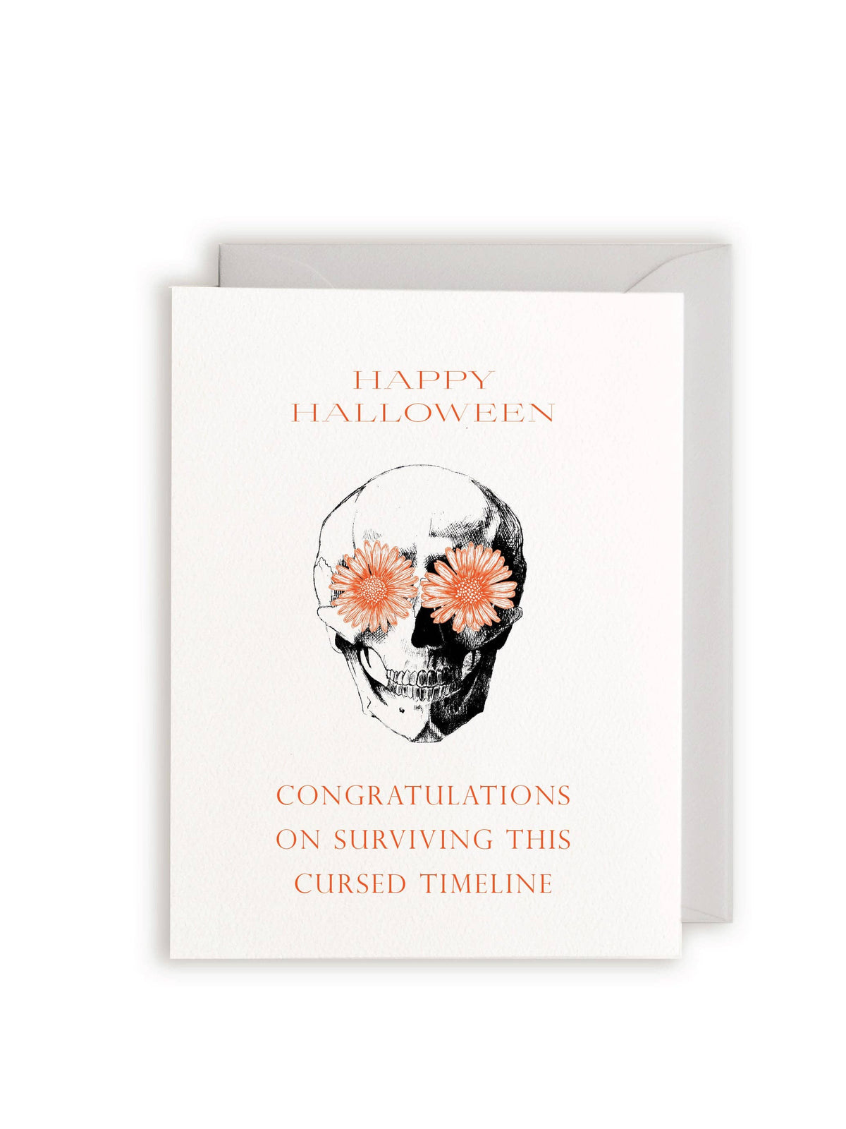 Happy Halloween Letterpress Greeting Card