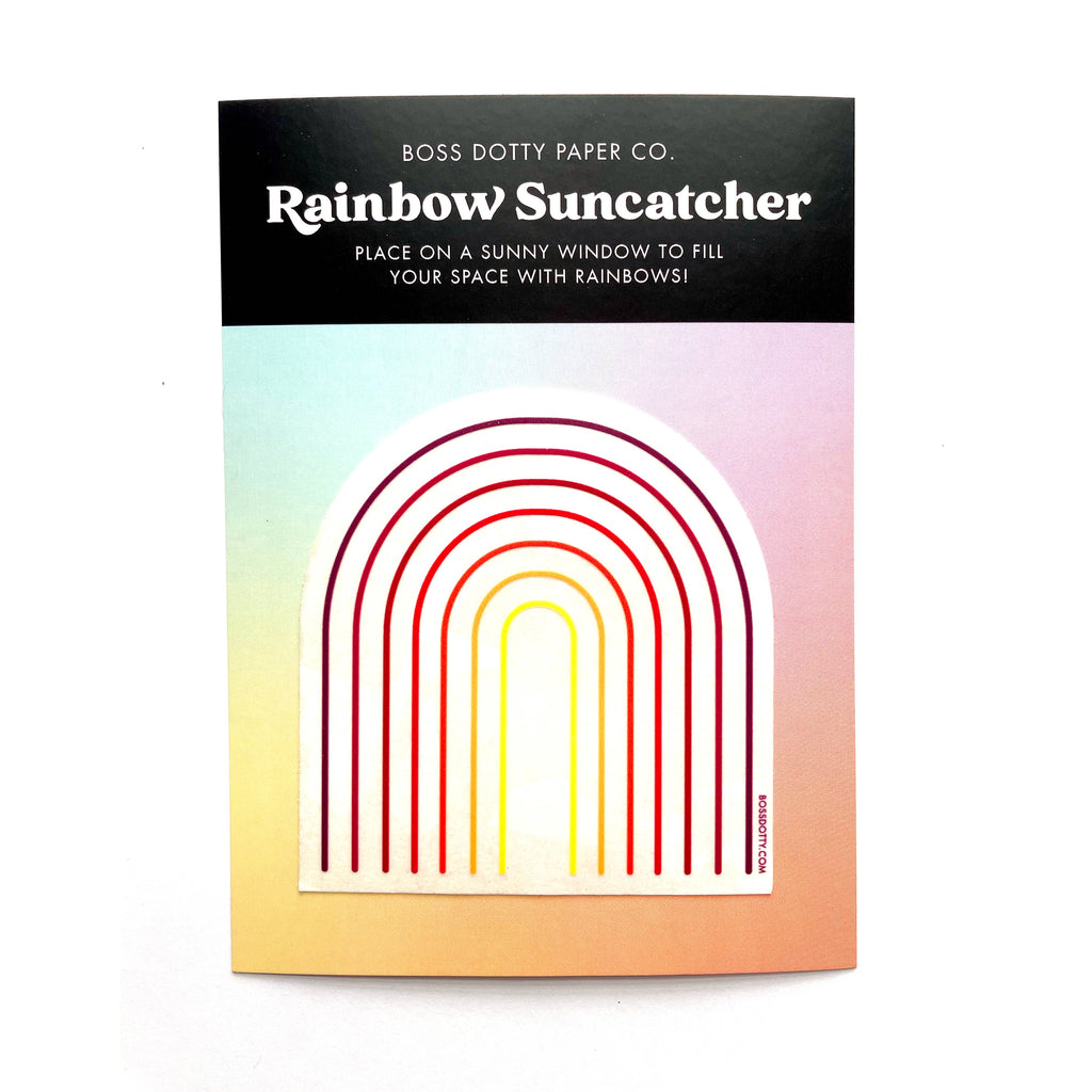 Retro Rainbow Suncatcher Sticker