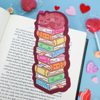 Book Stack Cat Bookmark
