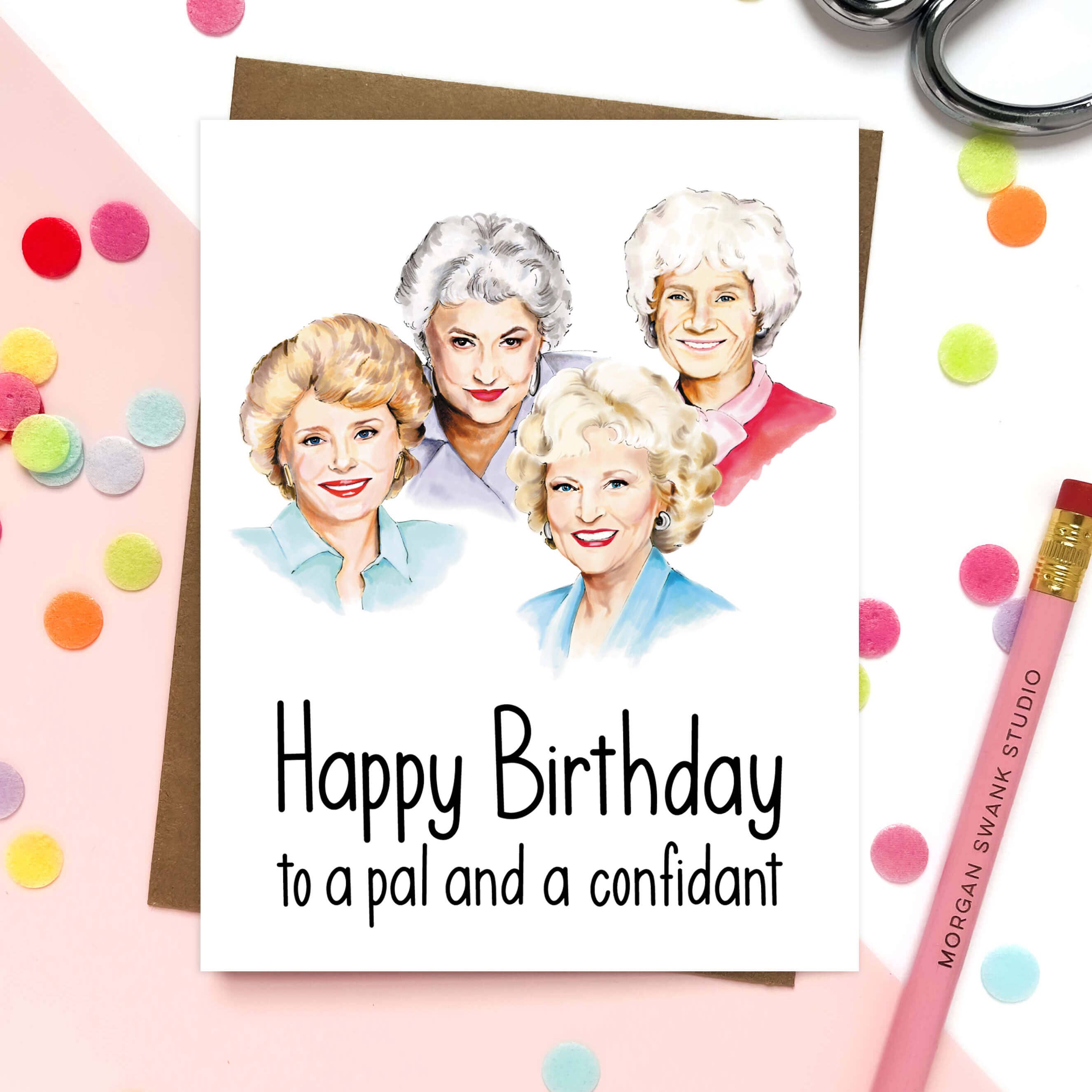 Golden Friendship | Pop Culture Birthday Card