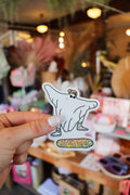 Kick Flip Ghost - Glitter Vinyl Sticker