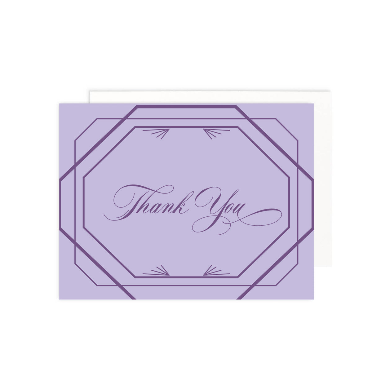 Art Deco Thank You Card