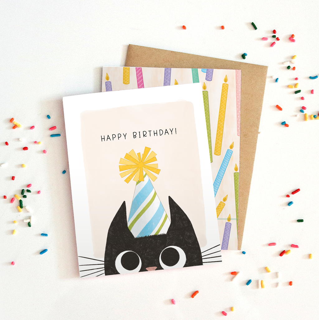 Bad Kitty Birthday | Cat Birthday Celebration Greeting Card