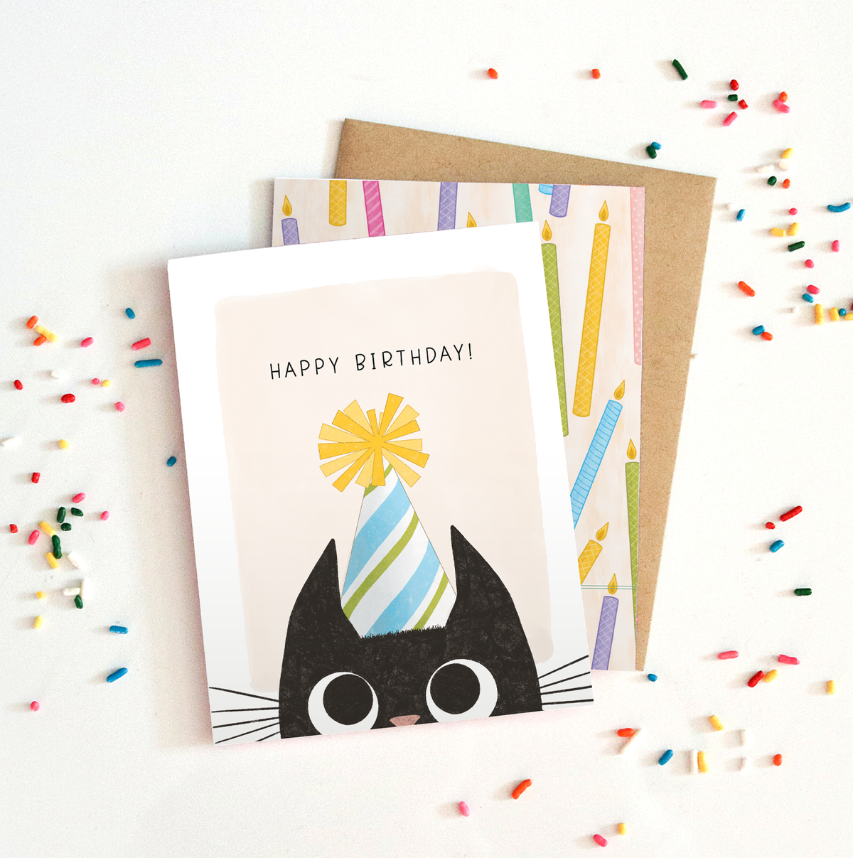 Bad Kitty Birthday | Cat Birthday Celebration Greeting Card