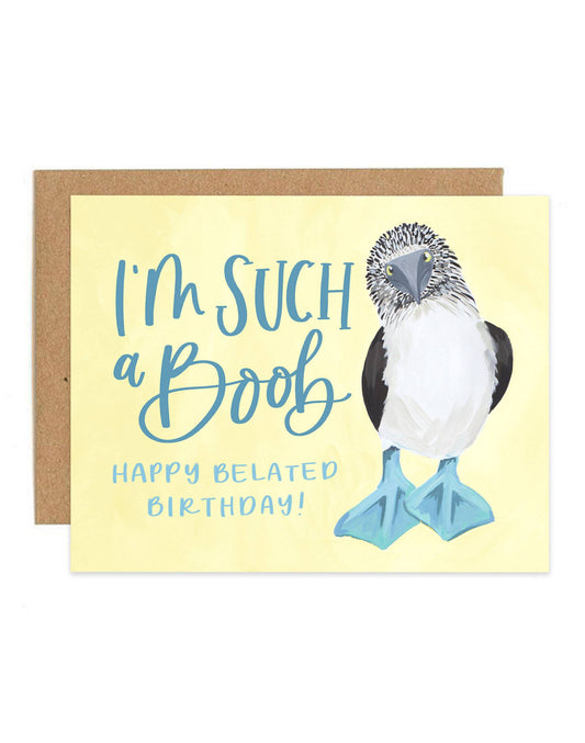 Birthday Booby Bird Card