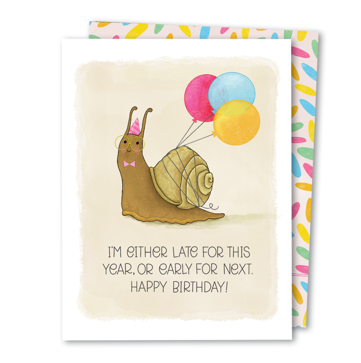 Snail Belated Birthday Card