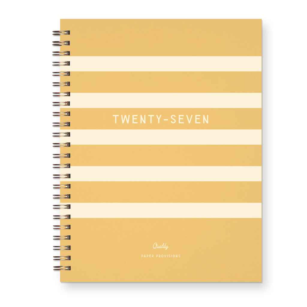 2027 Horizontal Striped Dated Planner : Calendar Year