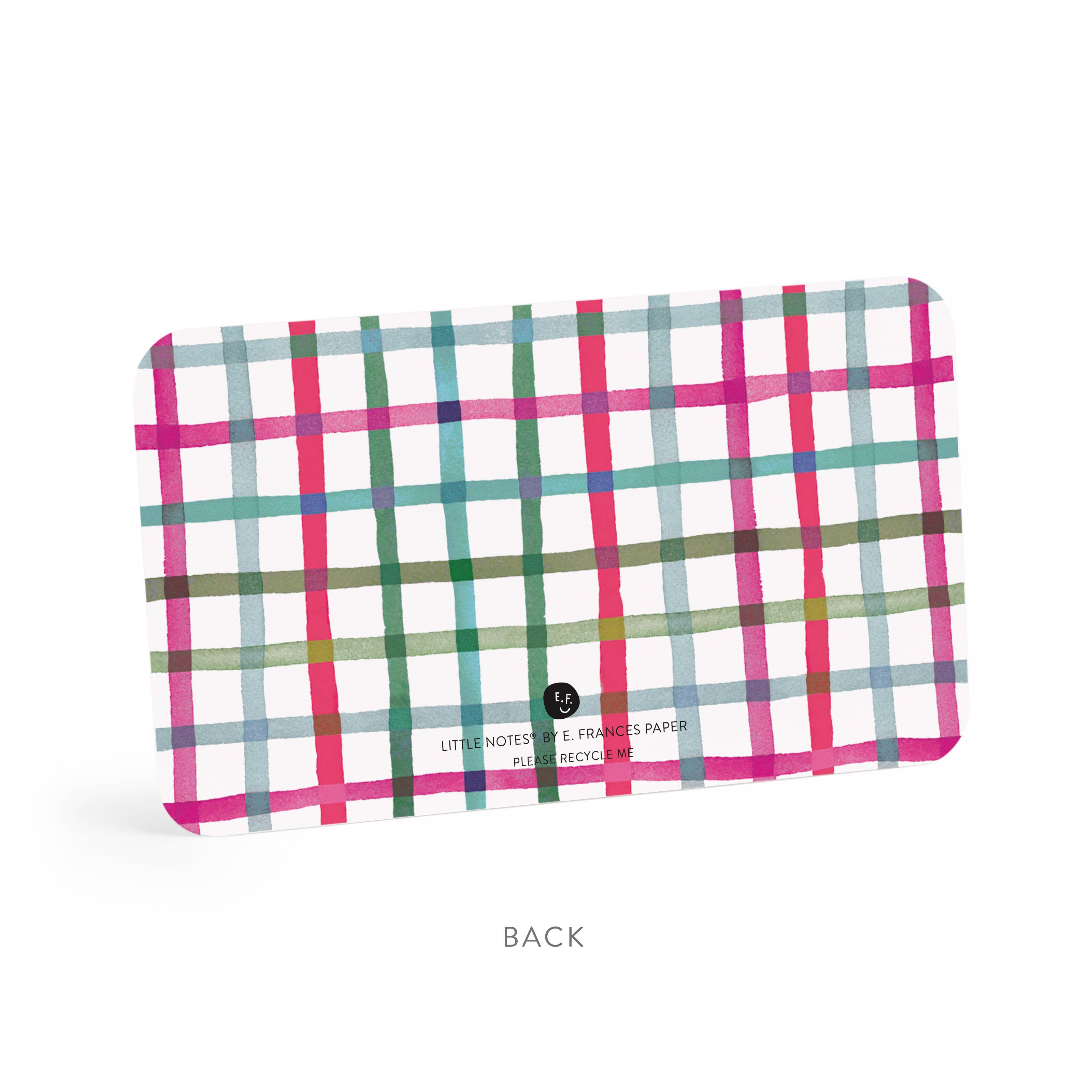 Happy Plaid Little Notes® – Mini Notecard Pack, Set of 55