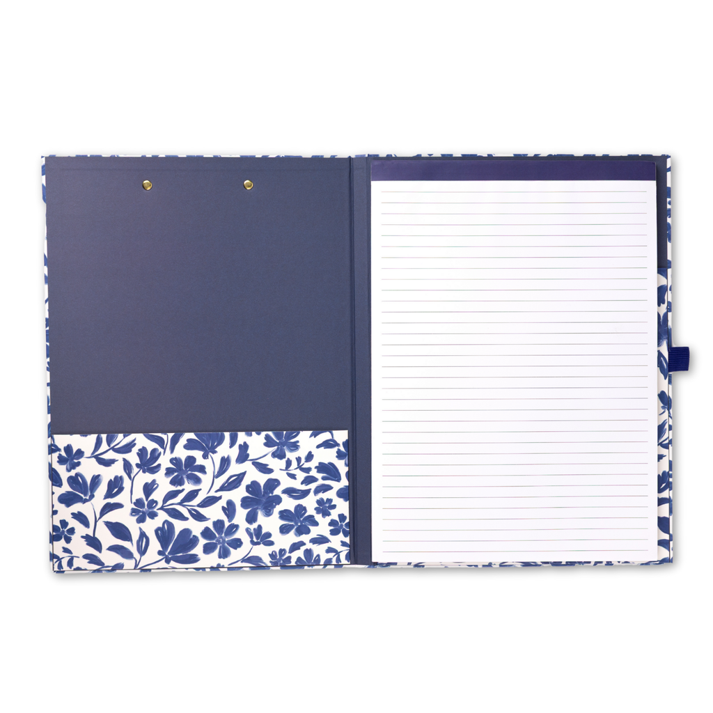 Porcelain Floral Clipfolio