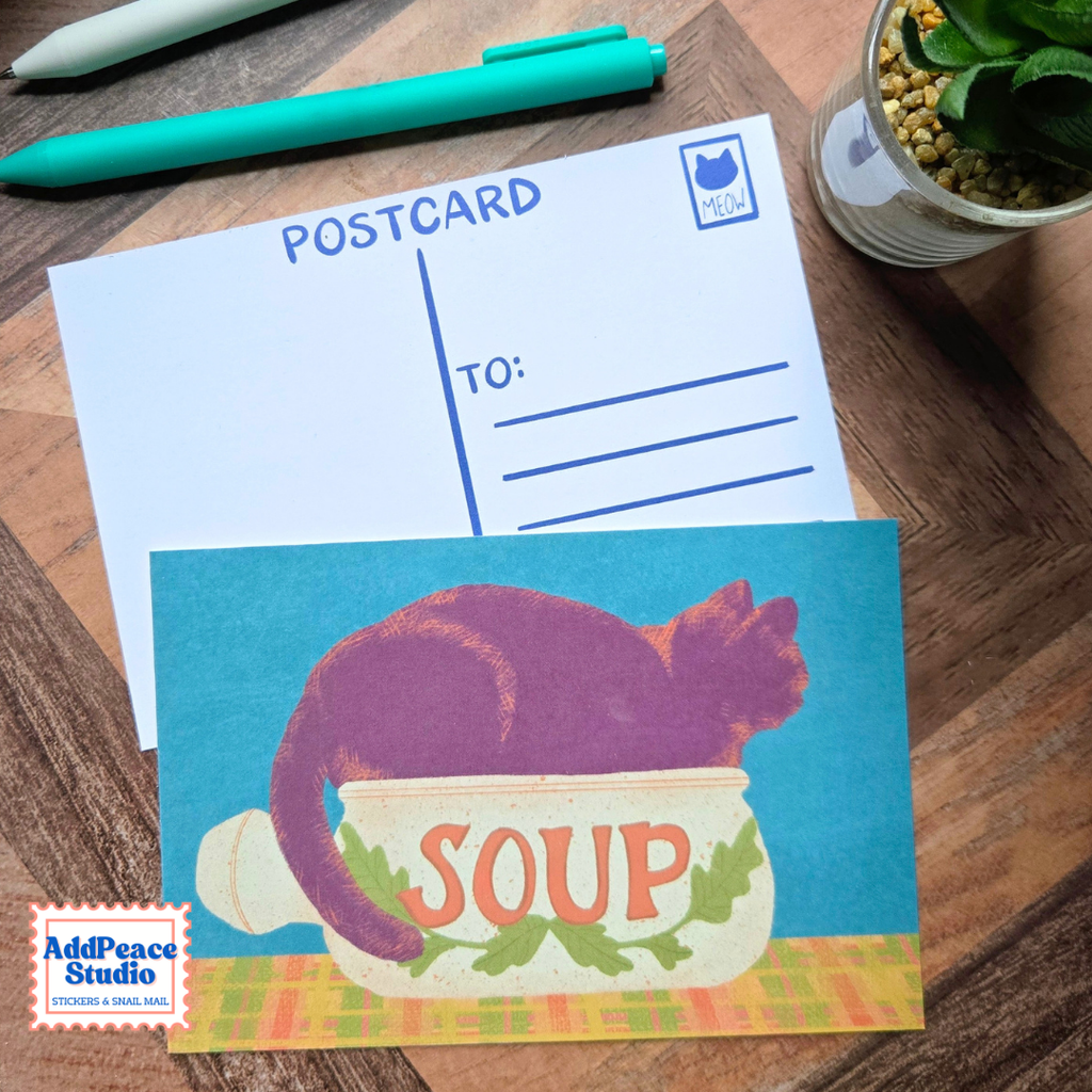 Cats & Cups Postcard Pack