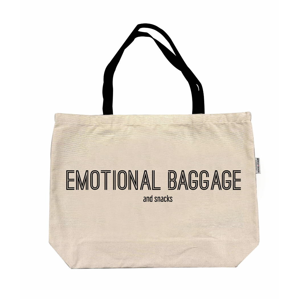 Emotional Baggage and Snacks Tote Bag