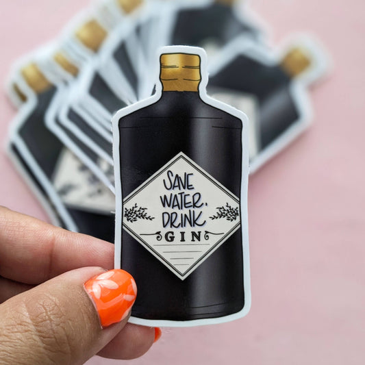 Save Water, Drink Gin Sticker