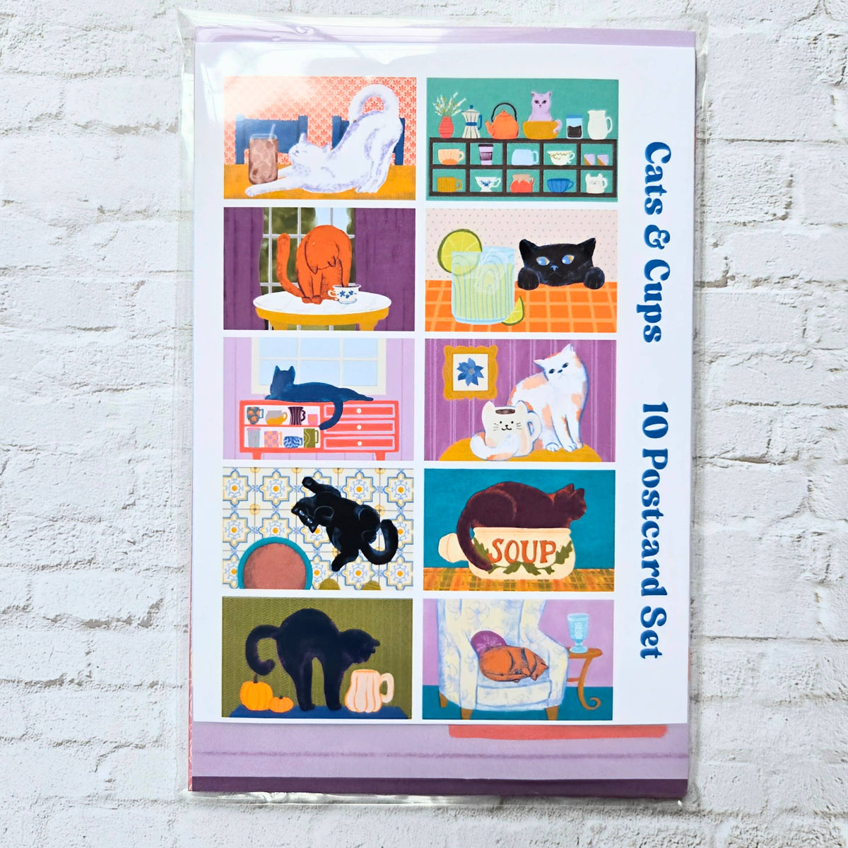 Cats & Cups Postcard Pack