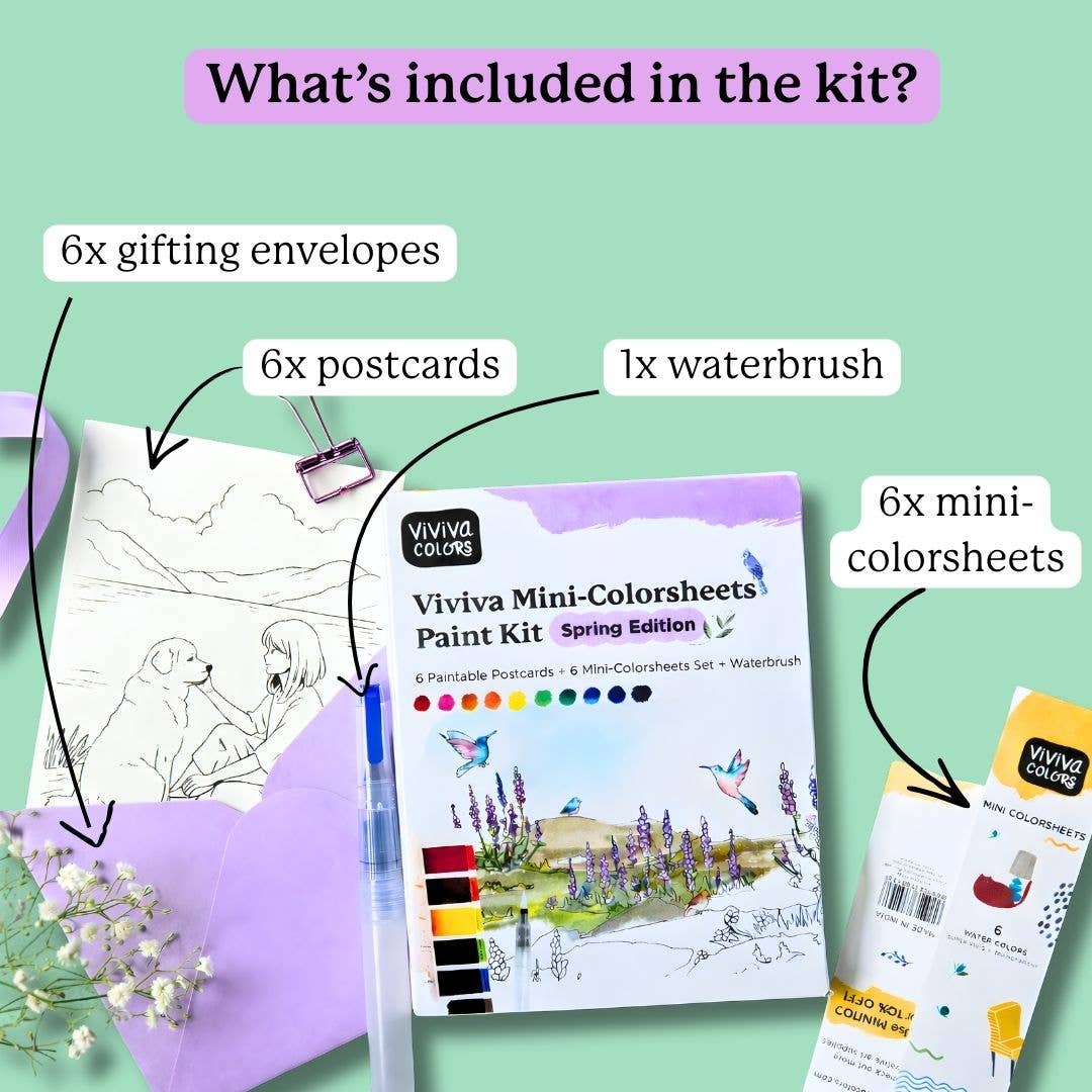 Spring Mini-Watercolor Paint Kit