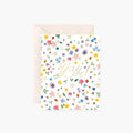 Yay Floral Confetti Greeting card
