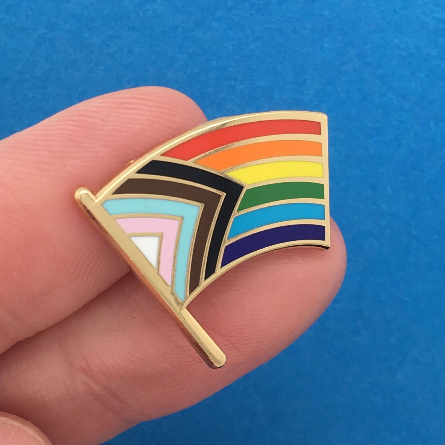 Progress Pride Flag Pin