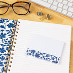 Porcelain Floral Sticky Note, 4x3"