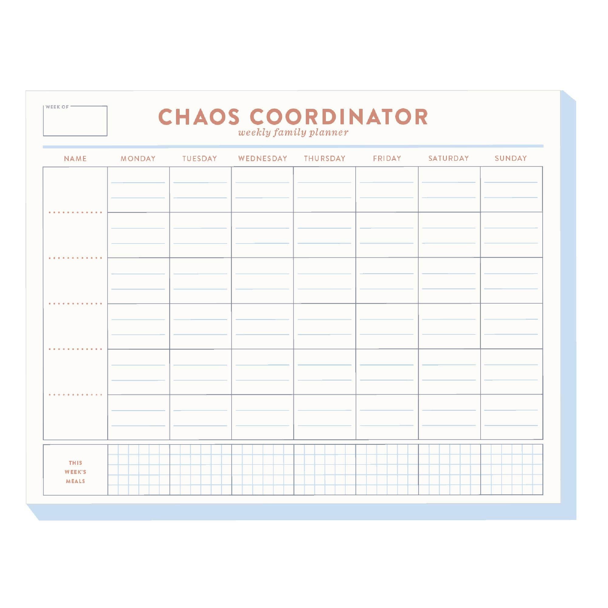 Chaos Coordinator Notepad