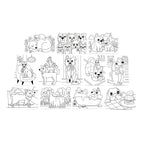 Undercover Art Hidden Patterns Coloring Activity- Dog Days