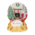 Stocking and Mantel Snow Globe Pop-Up Card