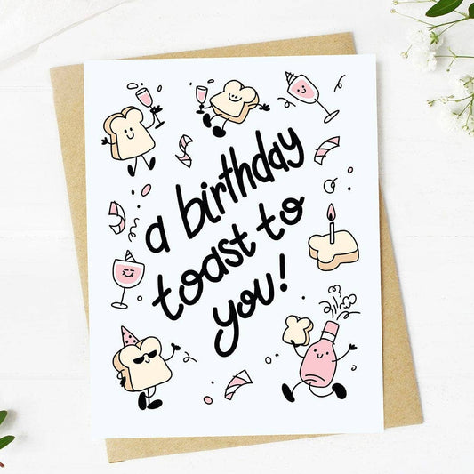 A Birthday Toast to you Card