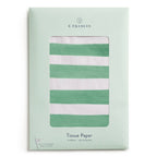 Green and White Stripe Tissue Paper