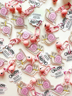 Snail & Pencil Mini Bag Charm