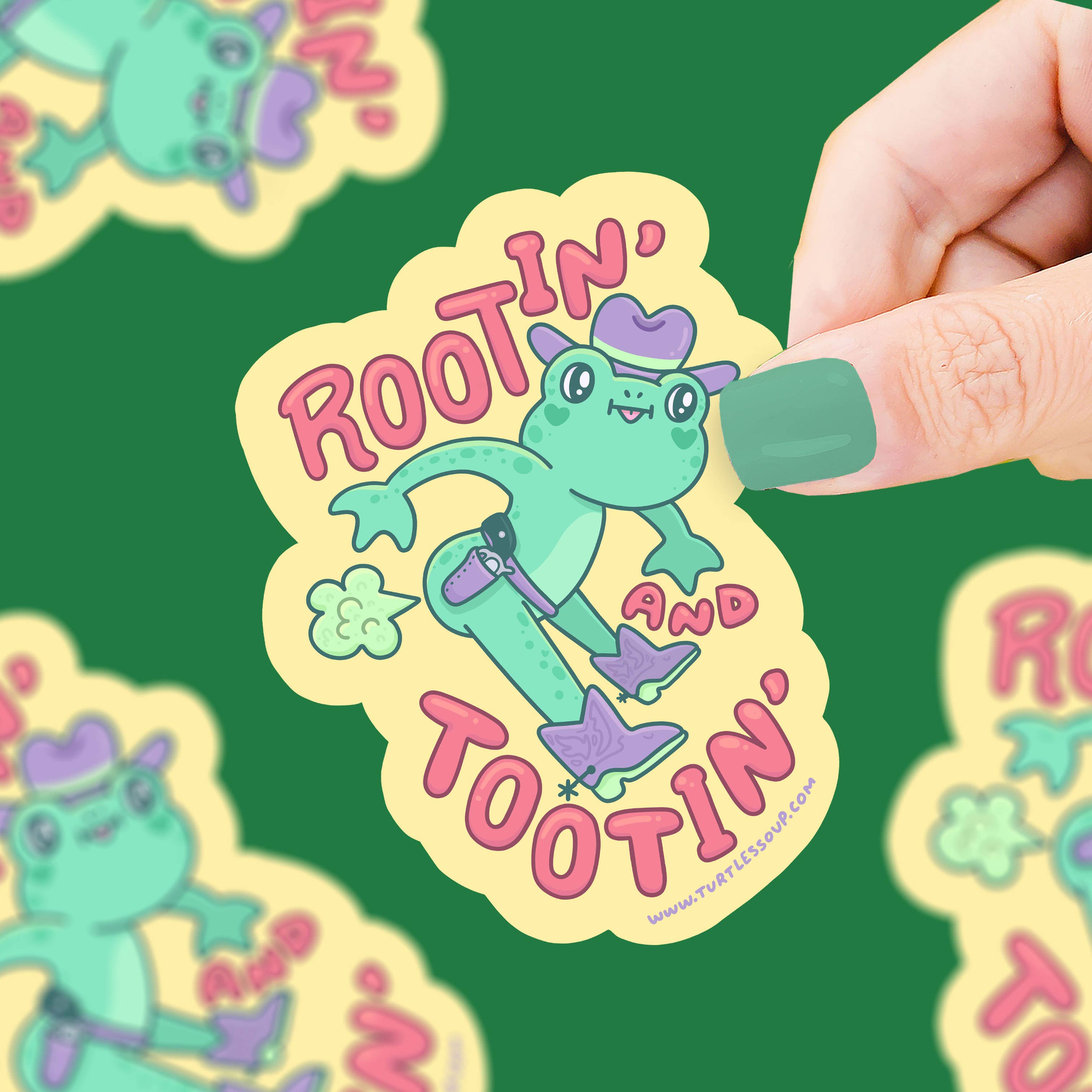 Rootin and Tootin Sticker