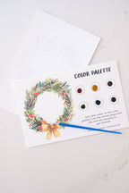 Watercolor Art Kit Holiday Wreath