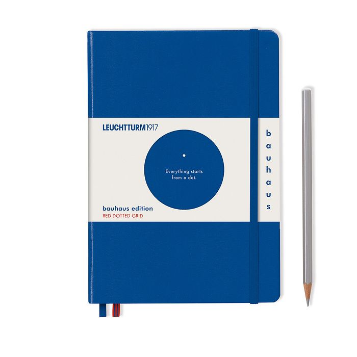 Leuchtturm1917 Medium Notebook- Bauhaus Royal Blue Dotted