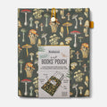Bookaroo Bigger Books & Stuff Pouch- Botanical Mushrooms
