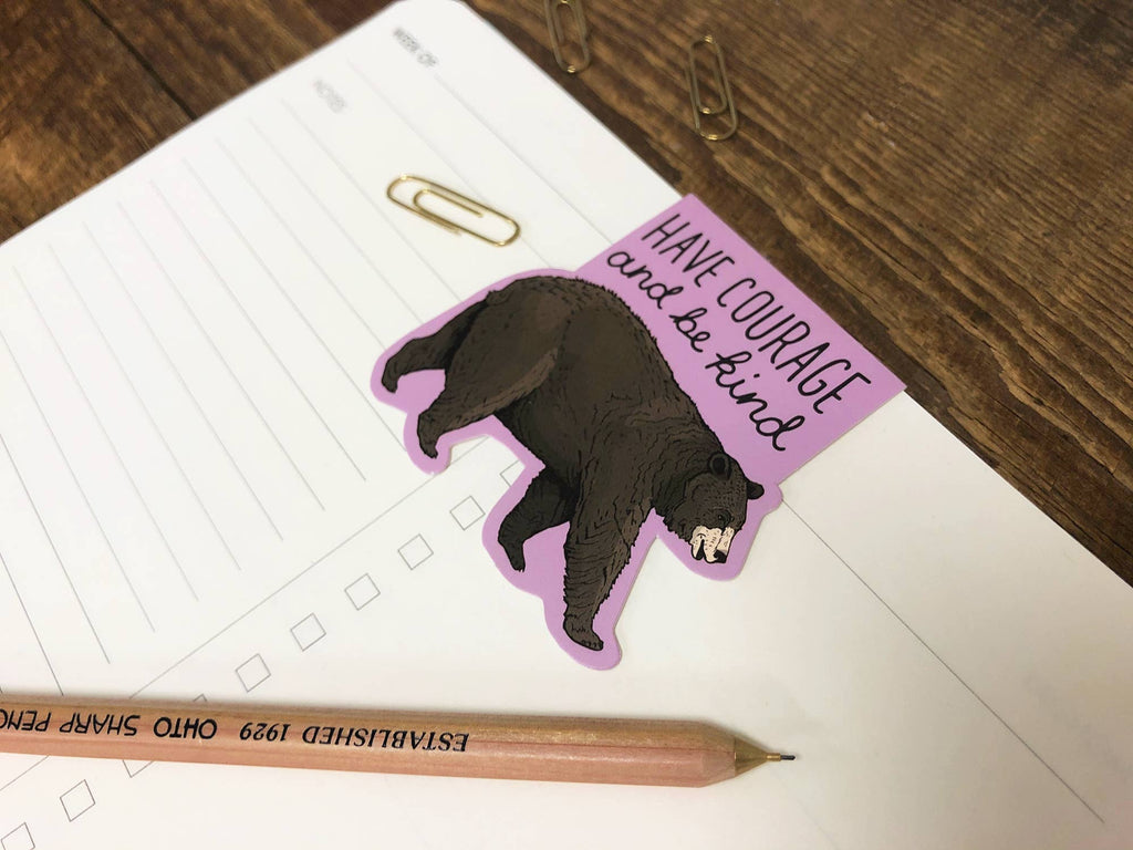 Courage Bear Magnetic Bookmark