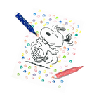 OOLY x Peanuts: Double-Ended Brush & Stamp Markers -Set of 6