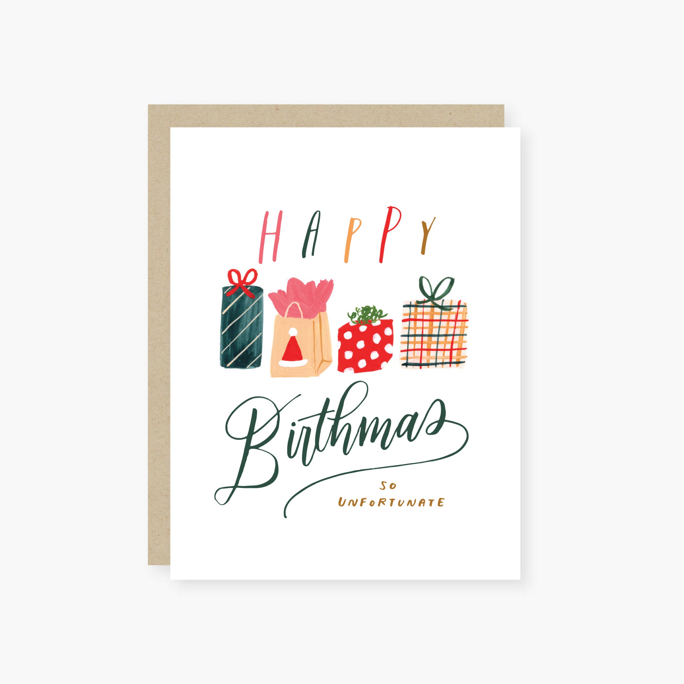 Happy Birthmas Christmas Birthday Card