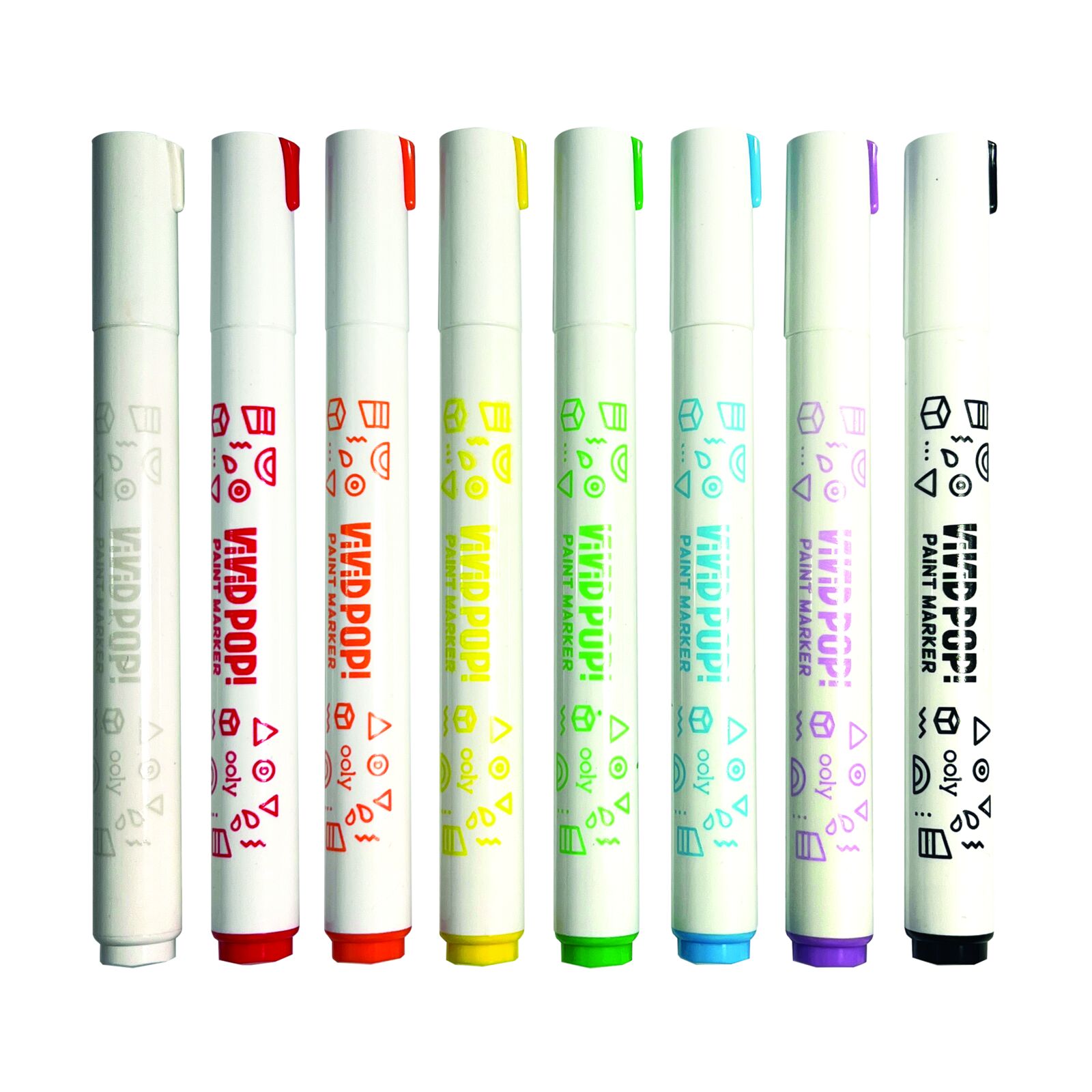 Vivid Pop! Water-Based Paint Markers- Classic