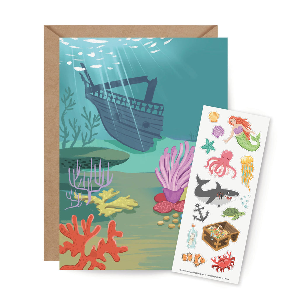 Sticker Scene Card - Under the Sea