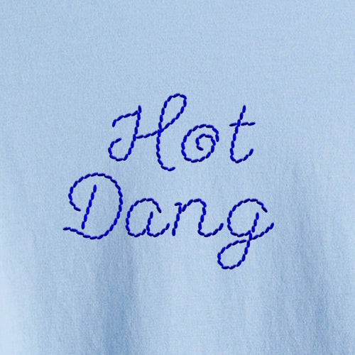 Blue Embroidery Alphabet Sheet Set