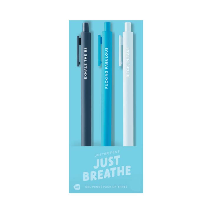 Just Breathe Jotter Pens - Set of 3