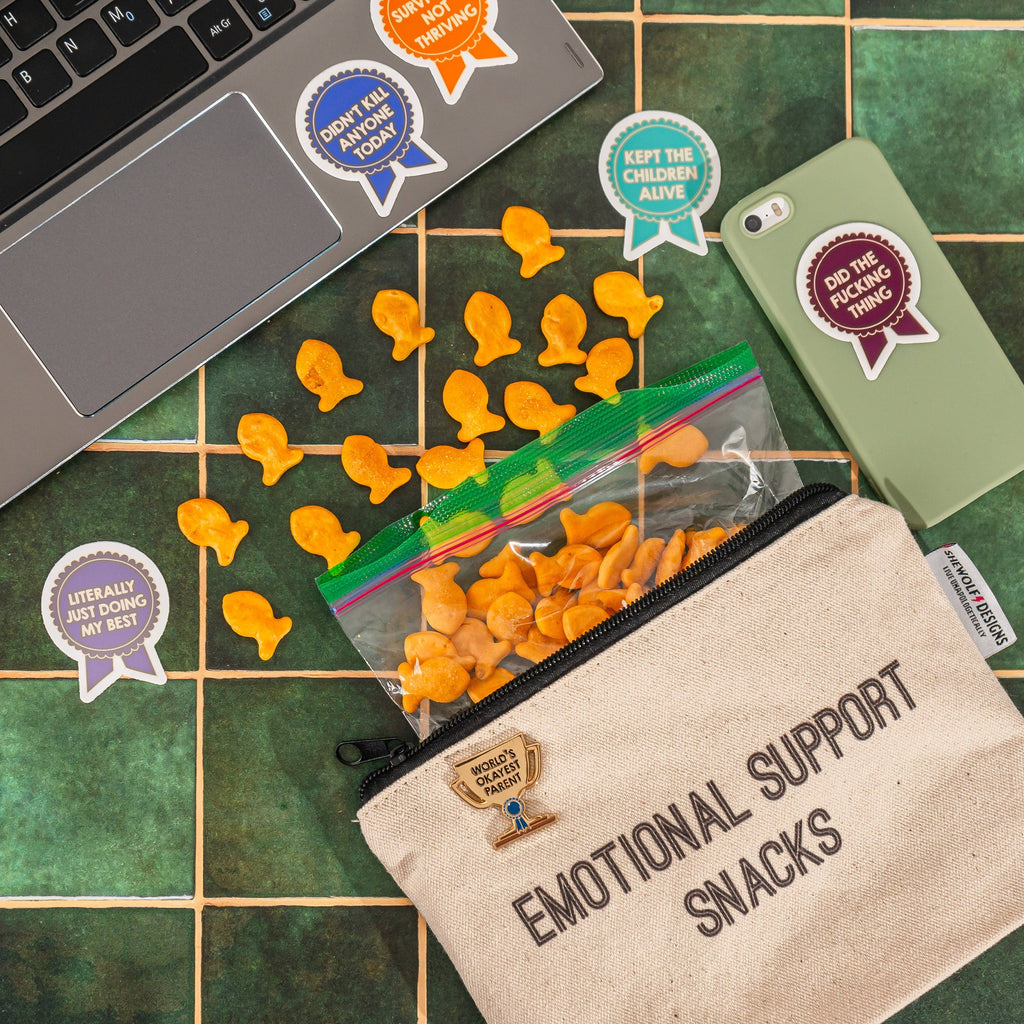Pouch: Emotional Support Snacks — Funny Bag for Moms, Foodie