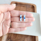 Bella Bar Studs- Greek Goddess Blue