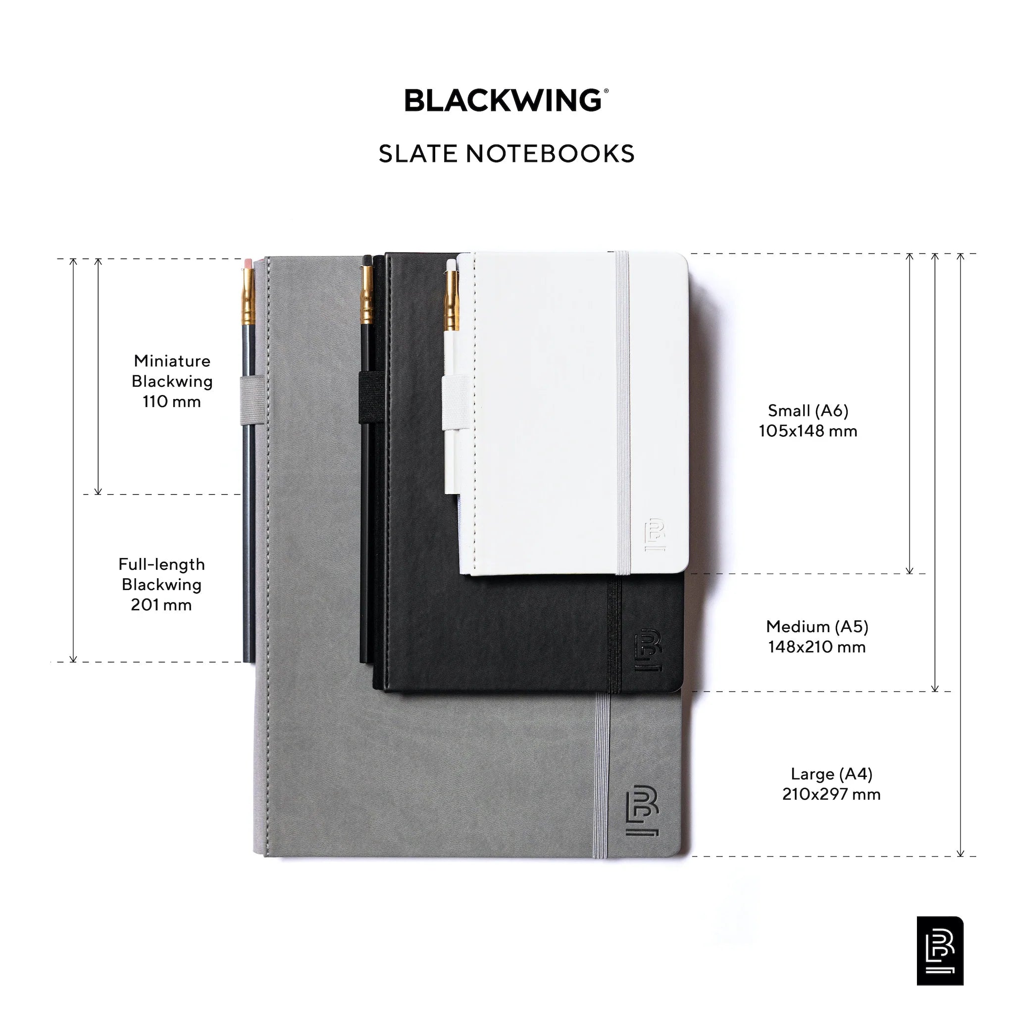 Small Blackwing Slate Notebook - White Ruled